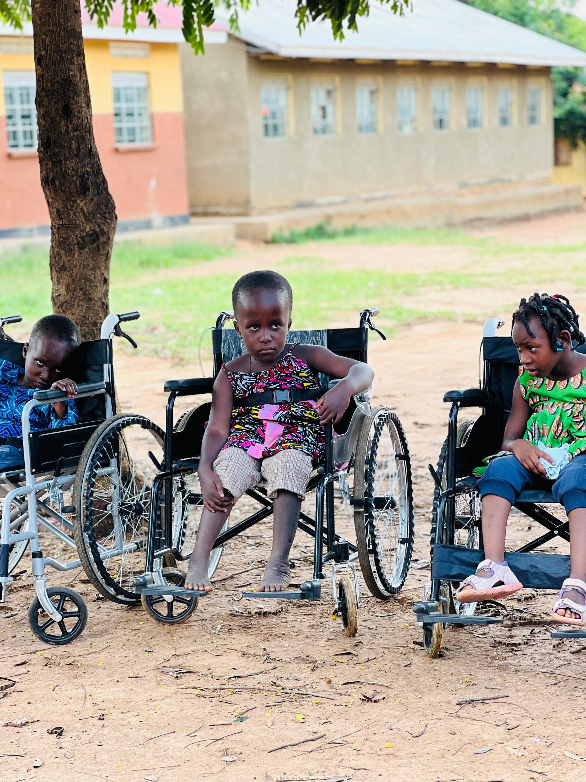 Child with disability participating in Musana's programme