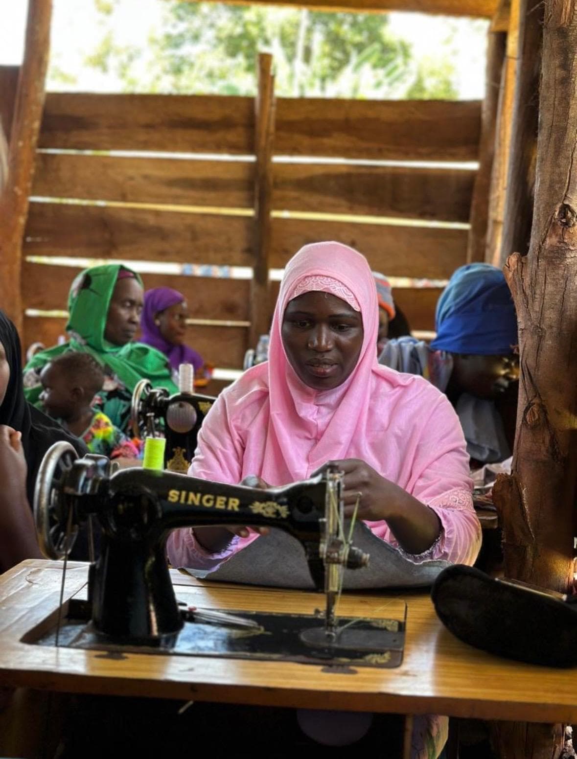 A woman taking part in Musana's skills training programme